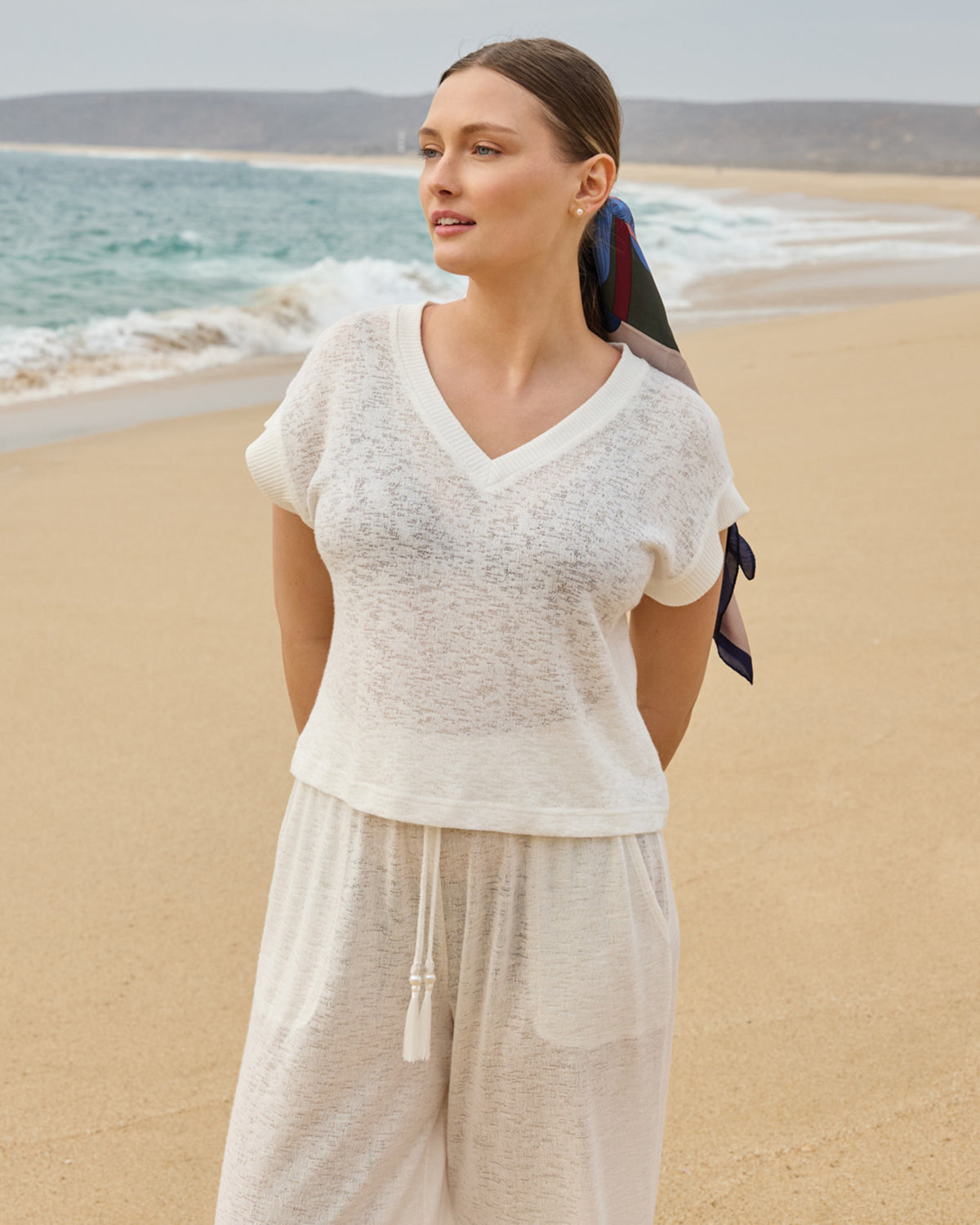 Sicily Crop Shirt - IVORY