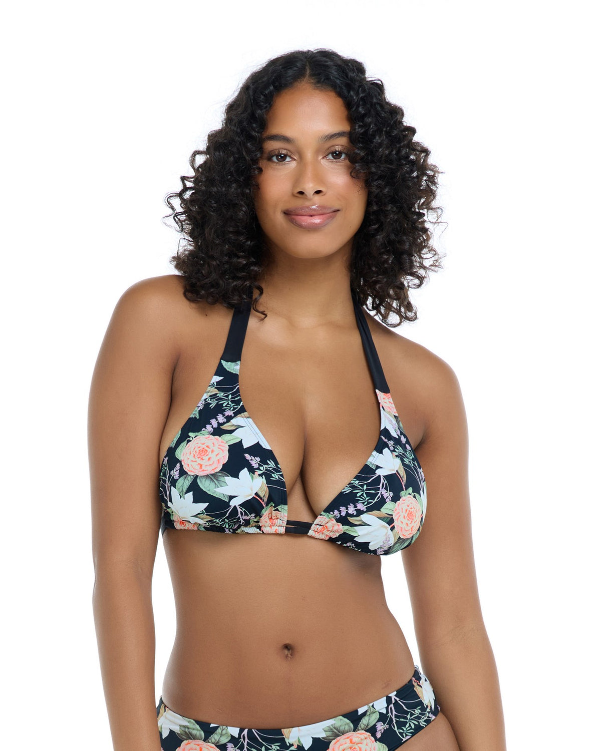 Celeste D, DD, E & F Cup Top - BOTANIC-Black