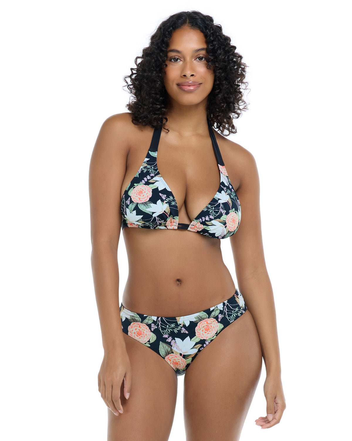 Celeste D, DD, E & F Cup Top - BOTANIC-Black