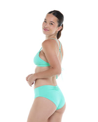 Shirred Rachel Bottom - TURQUOISE